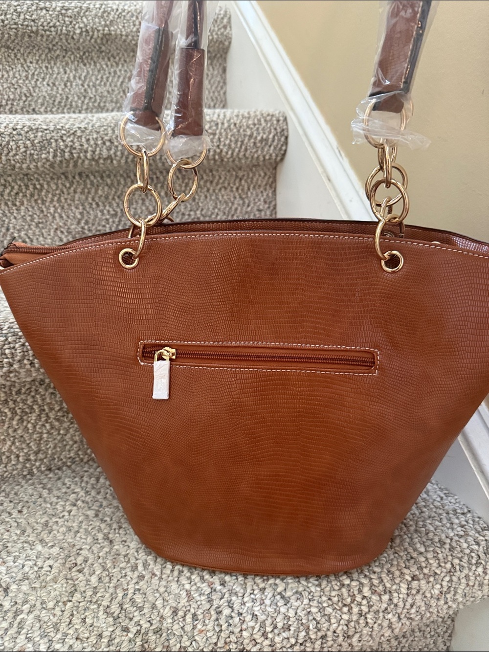 Multi Python Snake Skin Satchel - Picture 5 of 6